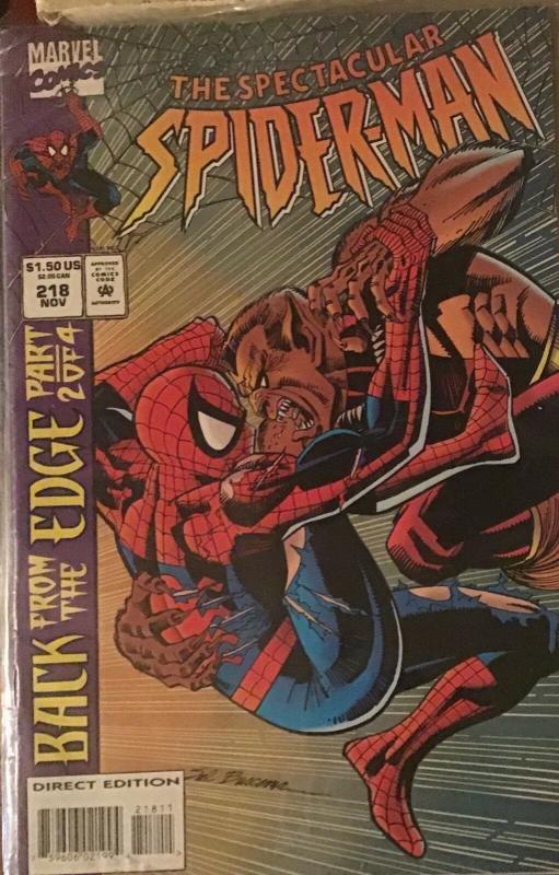 SPECTACULAR SPIDER-MAN #191,192,214,218,219,221,230,247 MARVEL 8 BK LOT NM CONDI