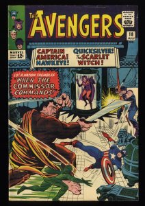 Avengers #18 FN+ 6.5 Jack Kirby Cover! Stan Lee and Don Heck!