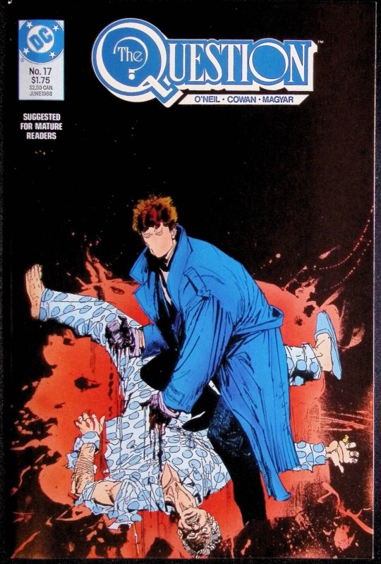 THE QUESTION Comic Issue 17 Deny O’Neil Story Watchmen Inspired 1988 DC Universe