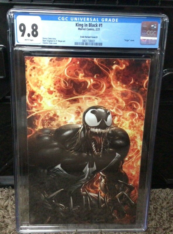 Marvel, King in Black #1, Crain Virgin Variant, CGC 9.8, NM+