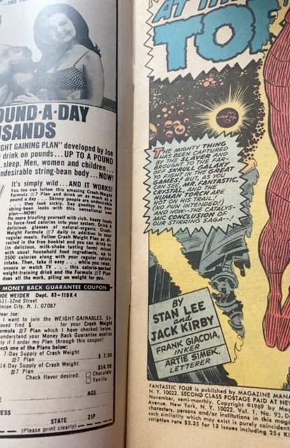 Fantastic Four #93 (1969)the arena of death