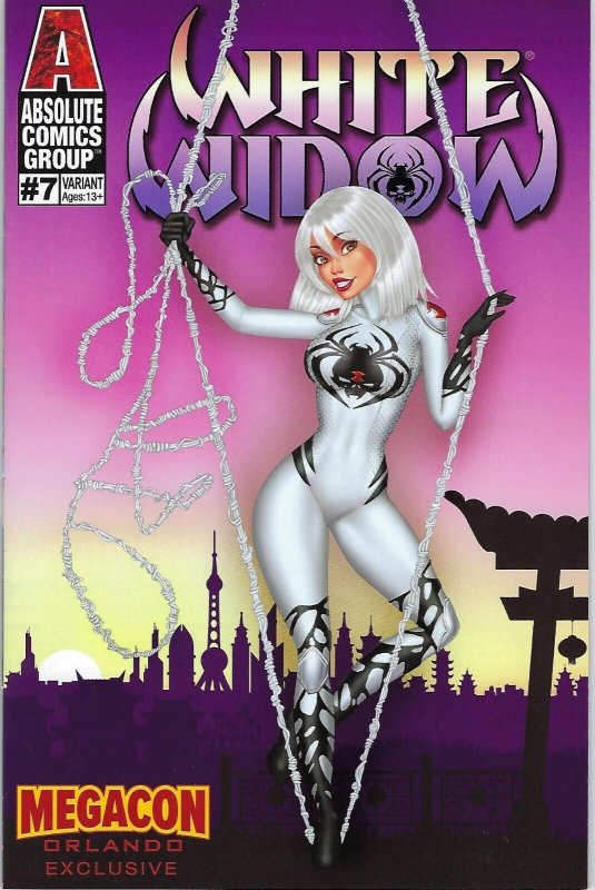 White Widow # 7 Jenna Powell Megacon Swing Variant Cover Edition !!!  NM