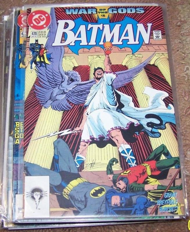 BATMAN #470 war of the gods pt 15 maxi zeus +DC 1991 tim drake robin