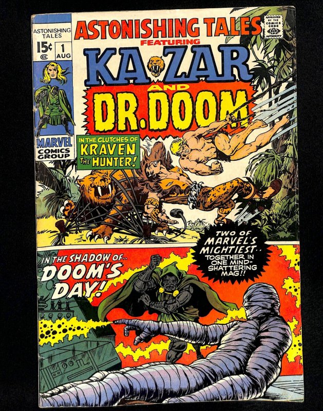 Astonishing Tales #1 Ka-Zar Doctor Doom!