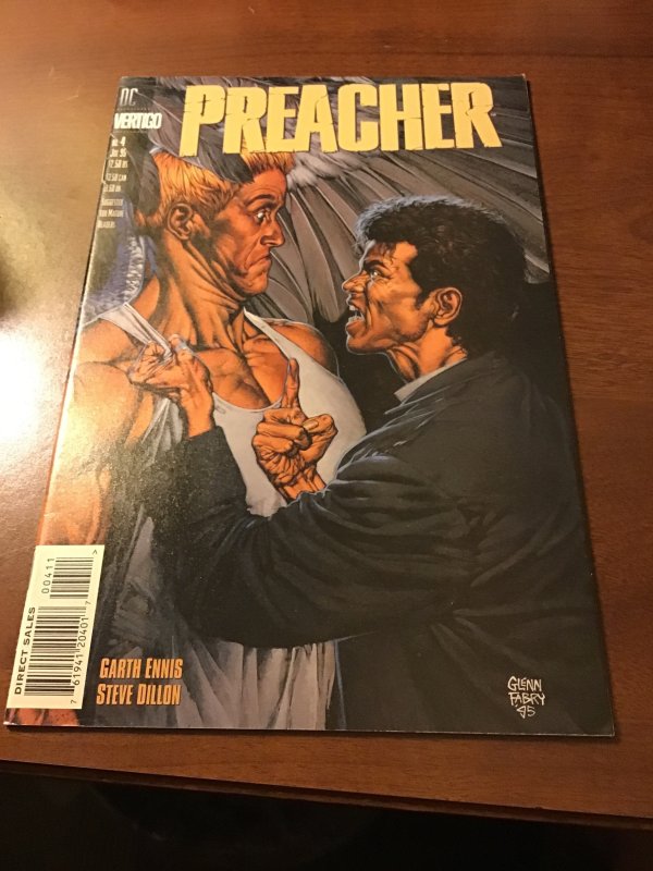 Preacher #4 (1995) NM- Neal Garth Ennis! 50% OFF WOW early issue! BEANTOWN CERT!