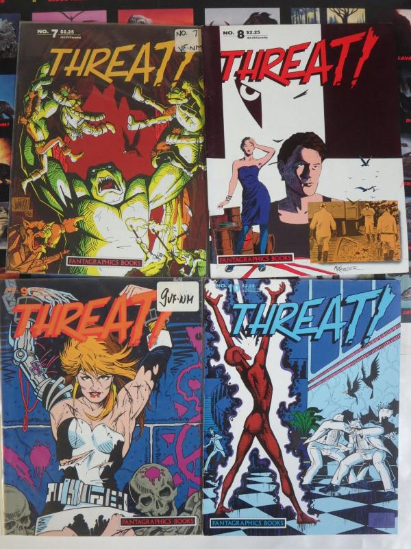 Threat! (Fantagraphics 1986) #1-10 Complete BW Indie Comix Anthology Bob Enigma+