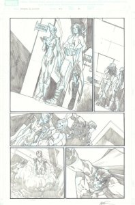 Avengers: The Initiative #22 p.3 - Ultra Girl & Cloud 9 art by Humberto Ramos