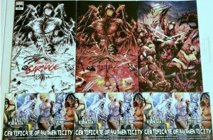 ABSOLUTE CARNAGE #1 & ABSOLUTE CARNAGE VS. DEADPOOL SIGNED BY TYLER KIRKHAM wCOA