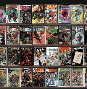 Huge Lot 150+ Comics with Conan The Barbarian, Action Comics & More!