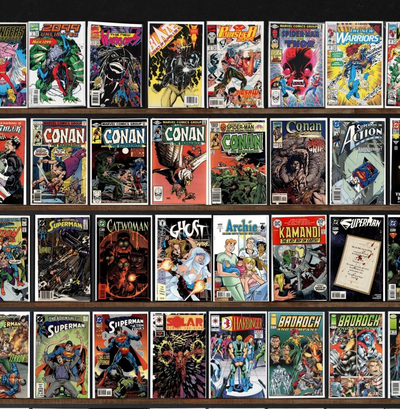 Huge Lot 150+ Comics with Conan The Barbarian, Action Comics & More!