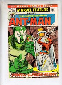 Marvel Feature presents Ant-Man, The Astonishing #7 (Jan-72) VF/NM High-Grade...