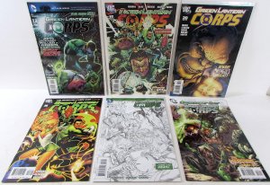 Green Lantern Corps Lot 6 #7, 17, 20 b, 16, 21, 55 2012 DC 9.2 NM- Comics