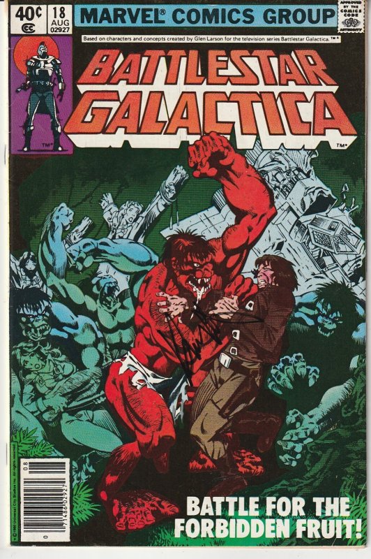 Richard Hatch Autographed Battlestar Galatica(Marvel) # 18