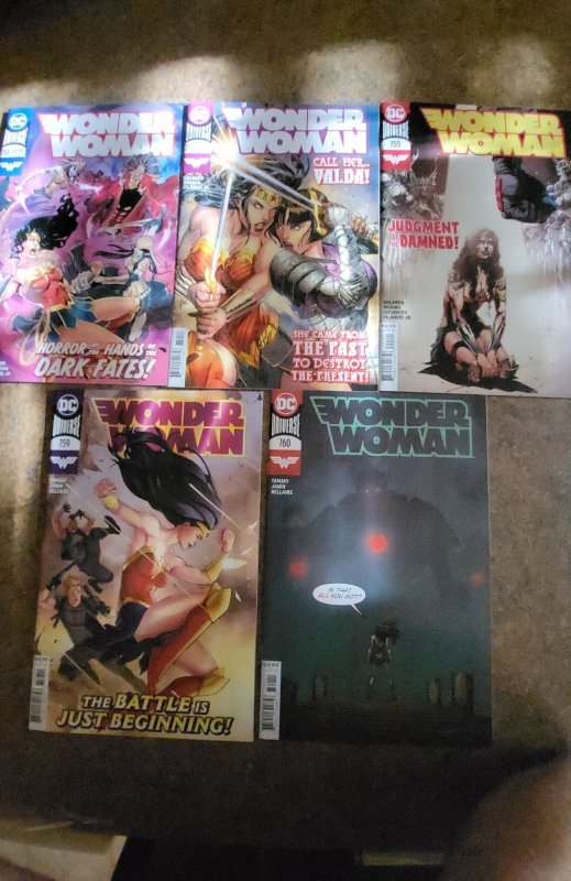 Wonder Woman Bundle #751,  752, 755, 759, & 760 (2020) Several 1st Appearances