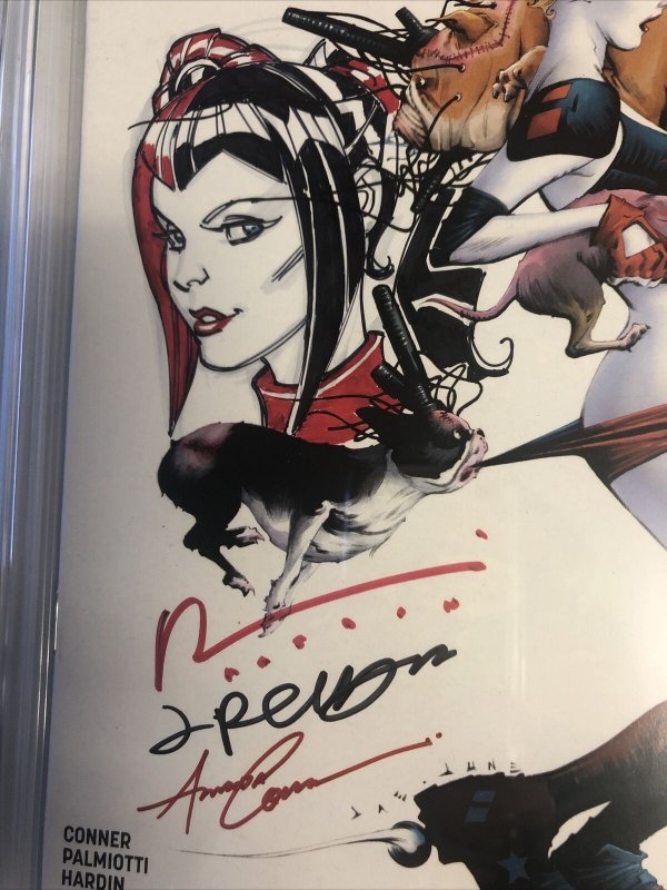 Harley Quinn (2016) #1 (CGC 9.6 SS WP) Signed Hardin,Conner &Palmiotti