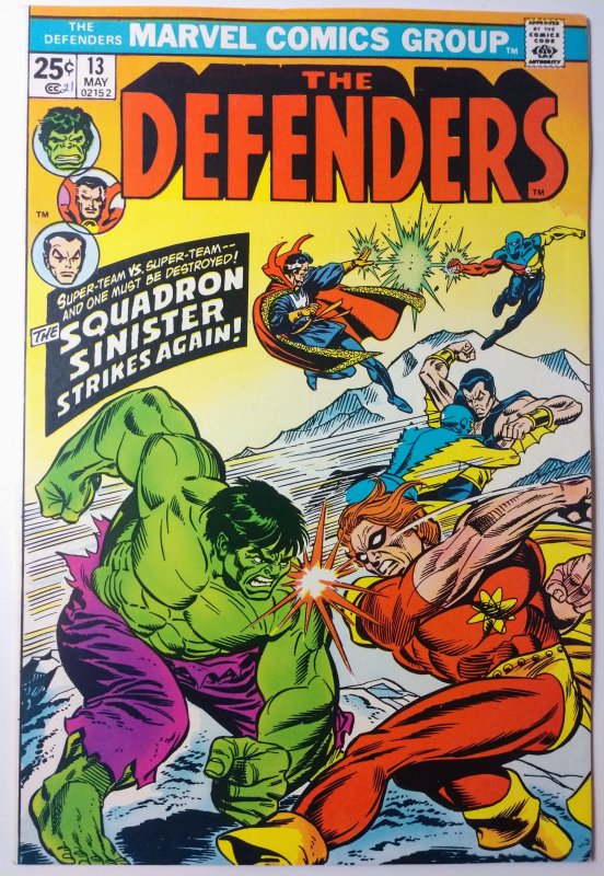 Defenders #13 (8.0, 1974) 1st appearance of Nebulon