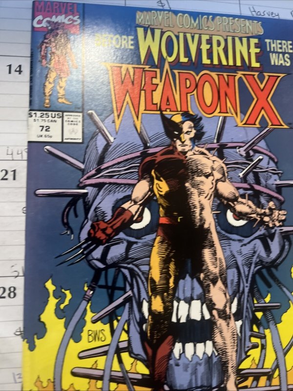 Marvel Comics Presents #72 1st Weapon X Marvel 1991 VF/NM (a)