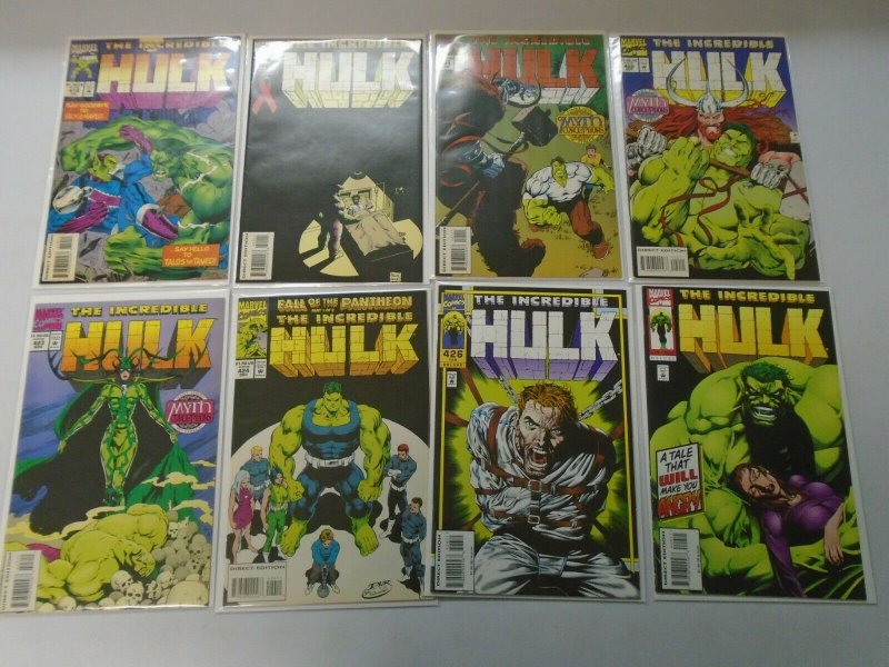 Incredible Hulk comic lot 37 different from #401-448 avg 8.0 VF (1993-96)