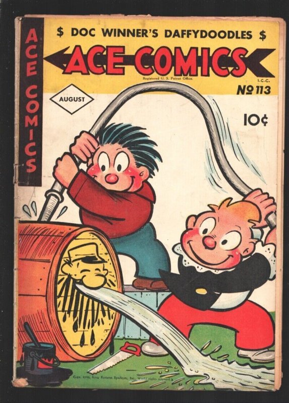 Ace Comics #113 1946-Reprints famous newspaper comic strips in comic book for...