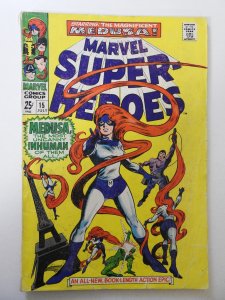 Marvel Super-Heroes #15 (1968) GD/VG Condition see description