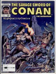 SAVAGE SWORD of CONAN #166, VF+, Blood Brothers, Earl Norem, more SSOC in store