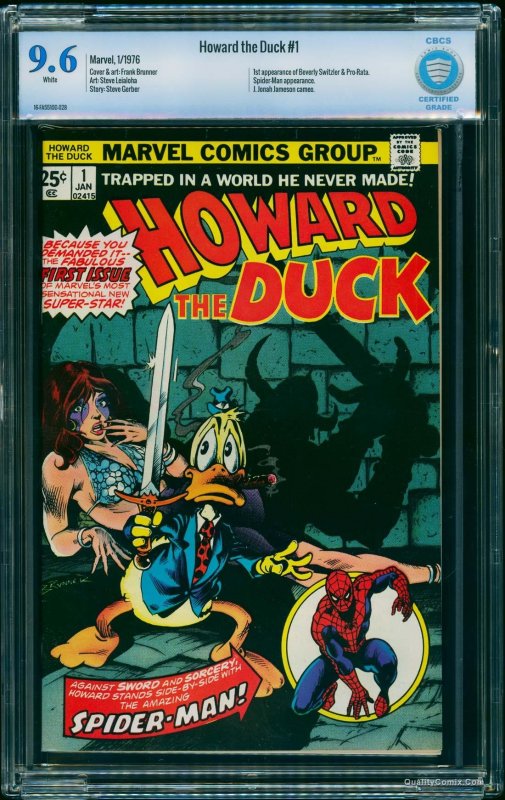 Howard the Duck #1 CBCS NM+ 9.6 White