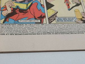 KEY New Mutants Annual #2 VF+ 1st Appearance Psylocke Grail 25th Anniversary C4