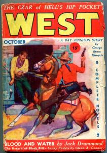 West Pulp October 1935- Bat Jennison- Jack Drummond G/VG