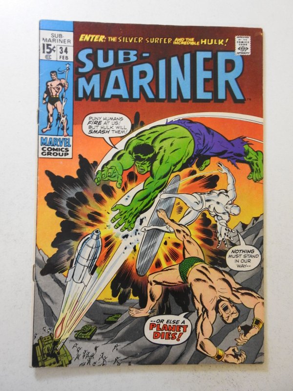 Sub-Mariner #34 (1971) FN- Condition!