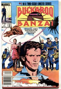 Buckaroo Banzai #1 --1984--Movie Adaptation-- Marvel--comic book