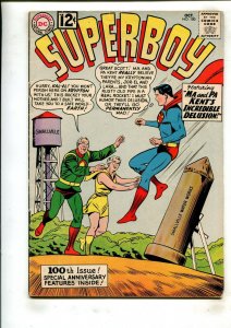 SUPERBOY #100 (5.5) MA & PA KENT'S INCREDIBLE DELUSIONS!! 1962