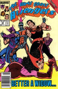 West Coast Avengers #44 (Newsstand) VF ; Marvel | Vision Quest