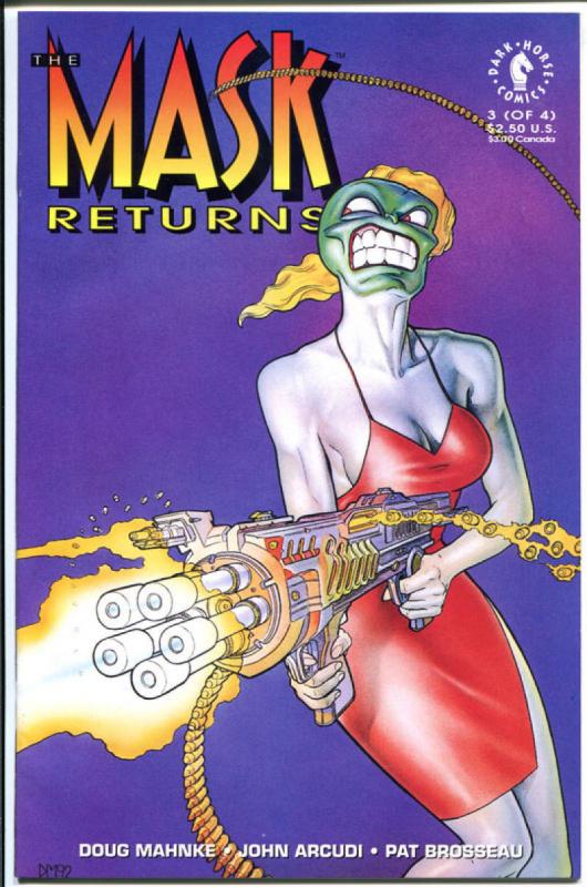 MASK RETURNS #1 2 3 4 , NM+, w/mask, Movie, Jim Carrey, Cameron Diaz, 1992