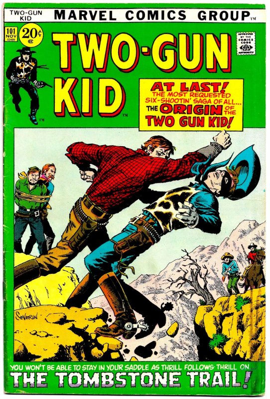 TWO-GUN KID #101 (Nov1971) 5.5 FN-  Jack Kirby!  The Kid's Origin Retold!