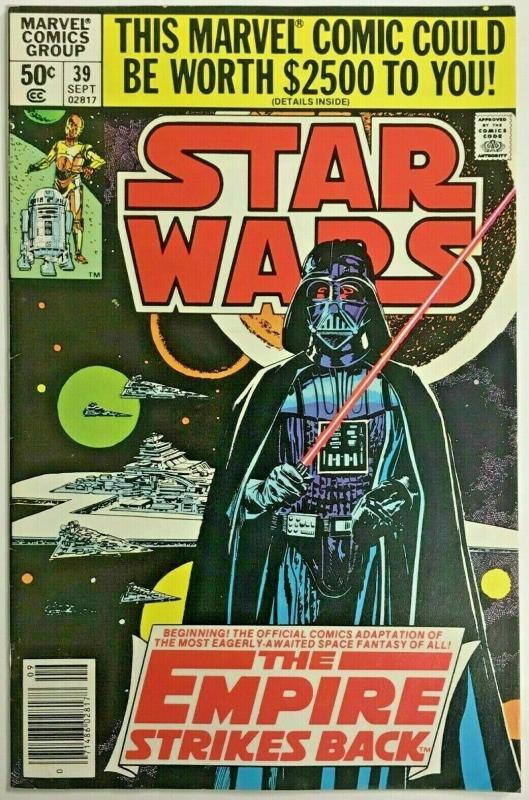 STAR WARS#39 VF/NM 1980 EMPIRE STRIKES BACK MARVEL BRONZE AGE COMICS