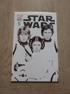 STAR WARS #1 EXCLUSIVE B&W VARIANT JOHN TYLER CHRISTOPHER