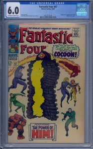 FANTASTIC FOUR #67 CGC 6.0 1ST HIM WARLOCK JACK KIRBY