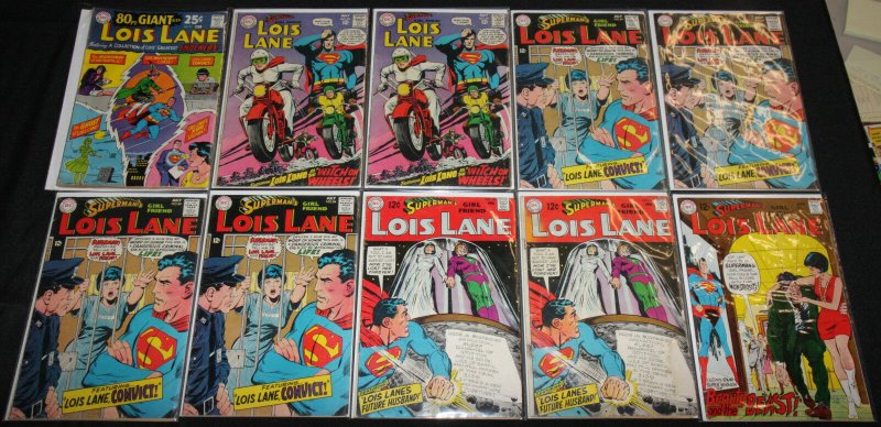 DC Silver-Bronze SUPERMAN TITLES 87 Mid Grade Comics Lot Lois Lane Jimmy Olsen