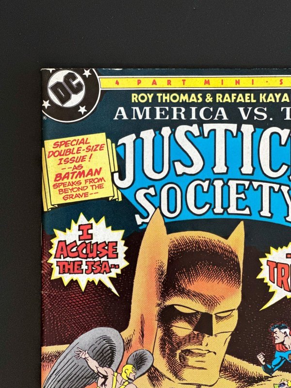 America vs. The Justice Society #1 (1985) - DC's Trial of the JSA - VF