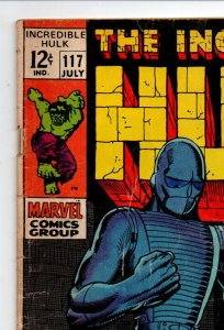 The Incredible Hulk #117 - The Leader - 1969 - GD/VG 