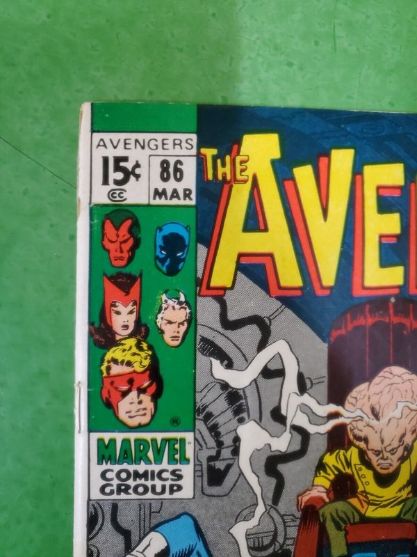 Avengers #86 2nd App Squadron Supreme Roy Thomas John Buscema 1971 Marvel FN/VF