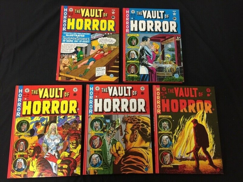 Complete Vault of Horror 5 Volume set with Slipcase EC Comics Russ Cochran