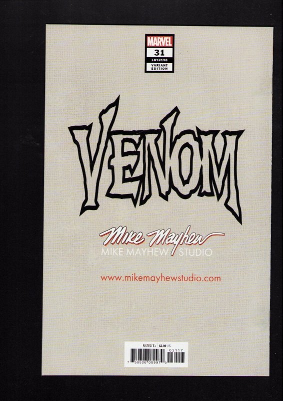 Venom #31 - SIGNED BY MIKE MAYHEW W/COA! (9.0) 1995