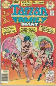 TARZAN FAMILY #66, FN, Korak, John Carter, DC 1976  more DC in store