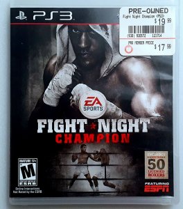 Fight Night Champion Sony PS3 Video Game Comics Toys Collectibles PC Sold As-Is