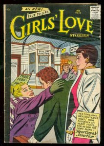 GIRLS LOVE STORIES #45 1957-DC ROMANCE-HEARTBREAK JUNCT G