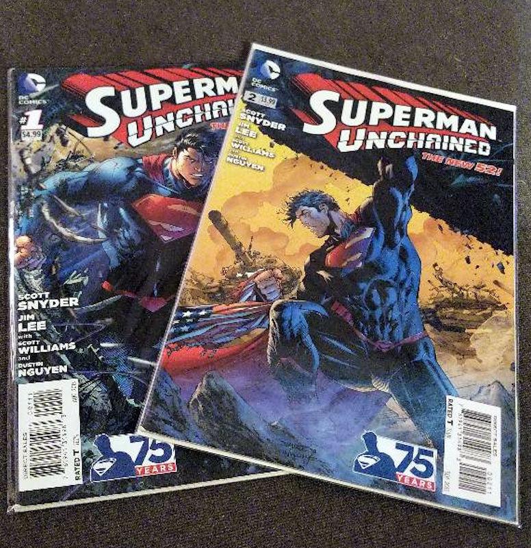 Superman Unchained #1 & #2 Near Mint issues 