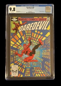 Daredevil #186 CGC 9.8 (1982) Frank Miller - Stilt-Man Appearance