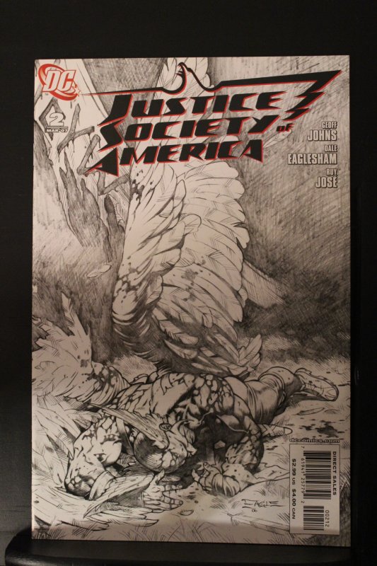 Justice Society of America #2 rare 2nd Print Variant Cover 2007 High-Grade NM-