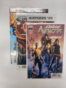 3 MARVEL COMICS Avengers Initiative #2 Original Sin #29 Savage Annual #1 34 KM5